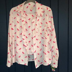 NWT Kate Spade Pajamas with Pink Birds-great gift!